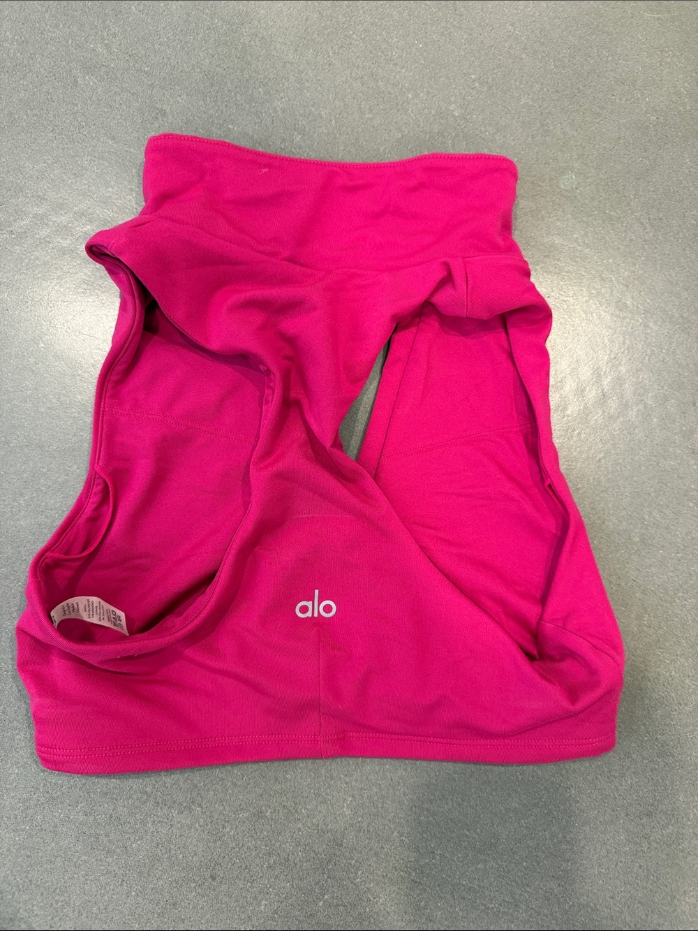 ALO Yoga Hot Pink Crop Tank Top